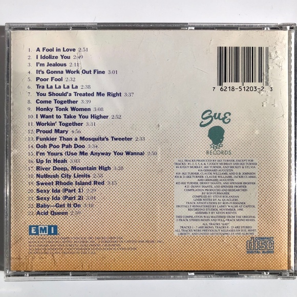 The Best Of IKE & TINA TURNER Proud Mary CD 1991 762185120323 EMI CDP-7 95846-2 - Picture 4 of 4